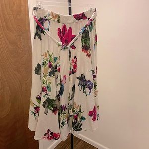 Midi Floral Skirt
